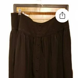 Indi Fashion Black Midi drop waist skirt